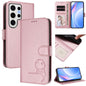 Litter Panda Embossing RFID Leather Phone Case with Lanyard, For Samsung Galaxy S25 Ultra 5G, For Samsung Galaxy S24 FE 5G, For Samsung Galaxy S24 Ultra 5G, For Samsung Galaxy S23 FE 5G, For Samsung Galaxy S23 Ultra 5G, For Samsung Galaxy S23+ 5G      ...