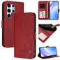 Litter Panda Embossing RFID Leather Phone Case with Lanyard, For Samsung Galaxy S25 Ultra 5G, For Samsung Galaxy S24 FE 5G, For Samsung Galaxy S24 Ultra 5G, For Samsung Galaxy S23 FE 5G, For Samsung Galaxy S23 Ultra 5G, For Samsung Galaxy S23+ 5G      ...