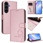 Litter Panda Embossing RFID Leather Phone Case with Lanyard, For Galaxy S26 FE 5G, For Samsung Galaxy S26+ 5G, For Samsung Galaxy S26 Edge 5G, For Samsung Galaxy S26 Ultra 5G, For Samsung Galaxy S26 5G, For Samsung Galaxy S25 Edge 5G                   ...