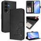 Litter Panda Embossing RFID Leather Phone Case with Lanyard, For Galaxy S26 FE 5G, For Samsung Galaxy S26+ 5G, For Samsung Galaxy S26 Edge 5G, For Samsung Galaxy S26 Ultra 5G, For Samsung Galaxy S26 5G, For Samsung Galaxy S25 Edge 5G                   ...