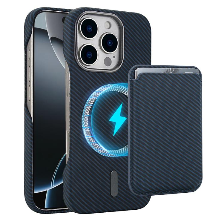 Carbon Fiber MagSafe Magnetic Card Holder Phone Case