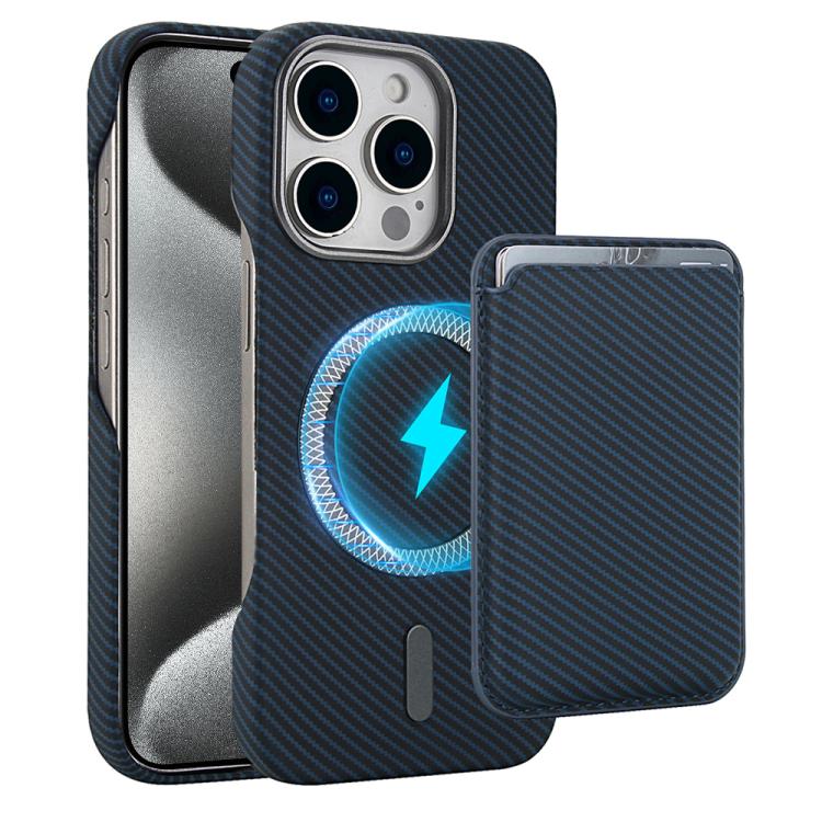Carbon Fiber MagSafe Magnetic Card Holder Phone Case