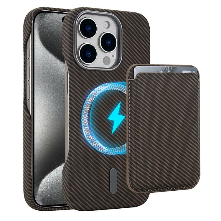 Carbon Fiber MagSafe Magnetic Card Holder Phone Case