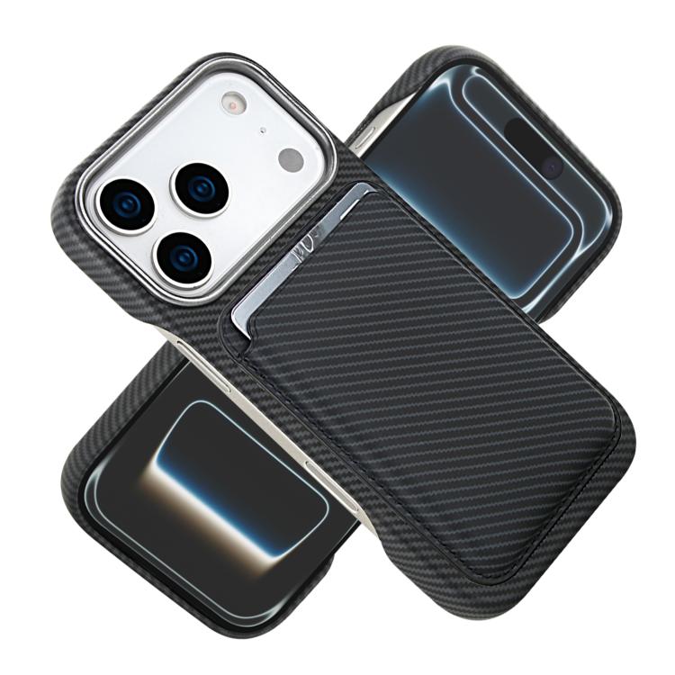 Carbon Fiber MagSafe Magnetic Card Holder Phone Case