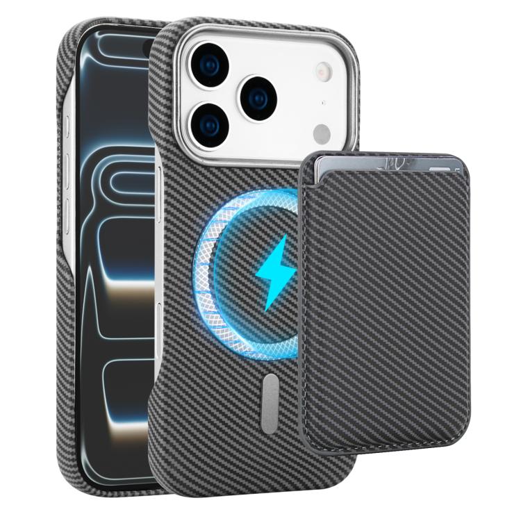 Carbon Fiber MagSafe Magnetic Card Holder Phone Case