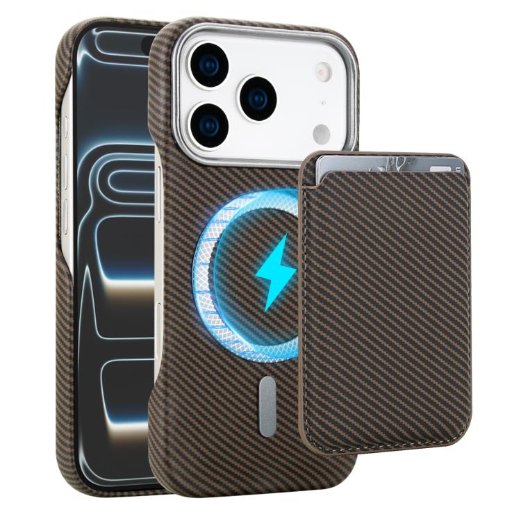 Carbon Fiber MagSafe Magnetic Card Holder Phone Case