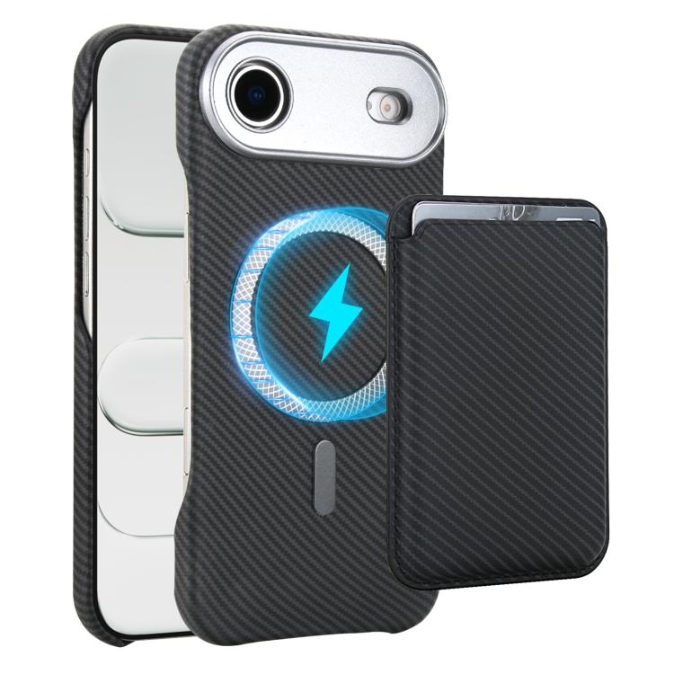 Carbon Fiber MagSafe Magnetic Card Holder Phone Case