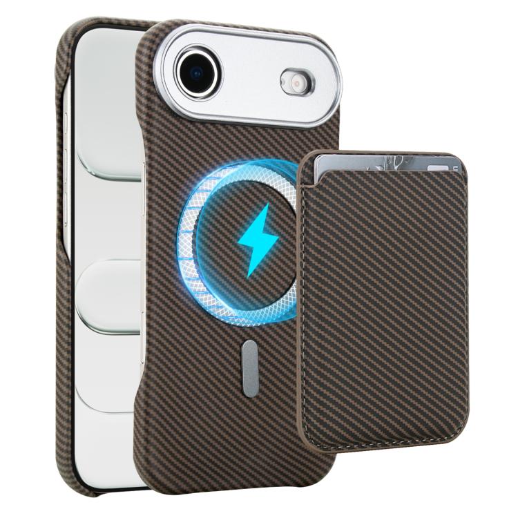 Carbon Fiber MagSafe Magnetic Card Holder Phone Case