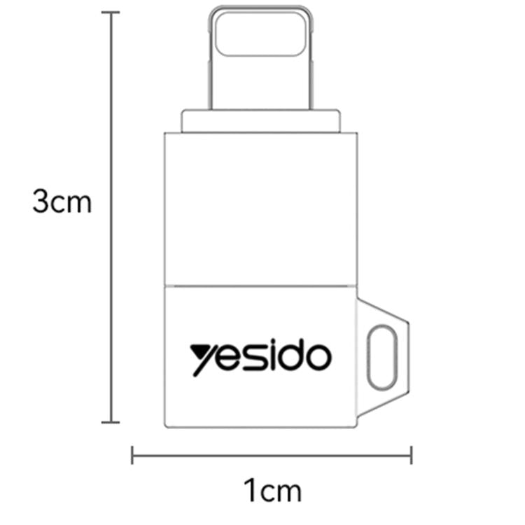 Yesido GS27 Type-C Female to 8 Pin Male Charging Adapter