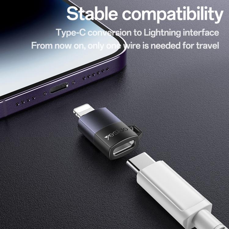 Yesido GS27 Type-C Female to 8 Pin Male Charging Adapter