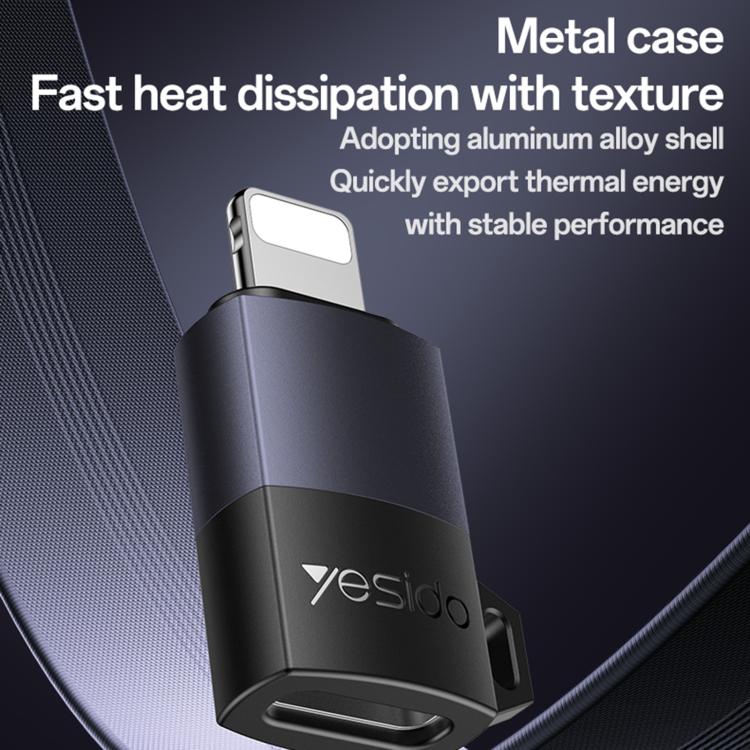 Yesido GS27 Type-C Female to 8 Pin Male Charging Adapter