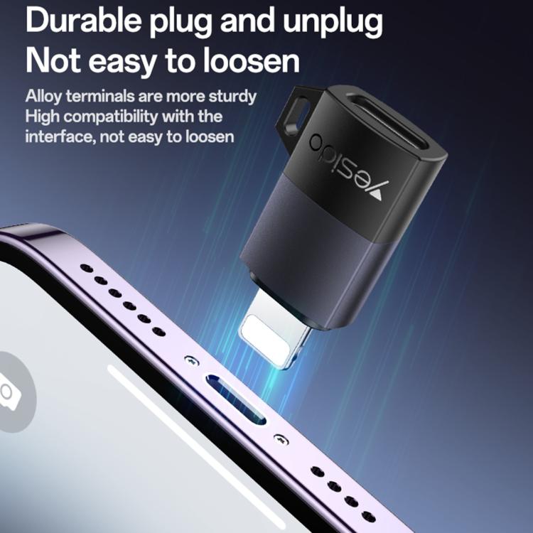 Yesido GS27 Type-C Female to 8 Pin Male Charging Adapter