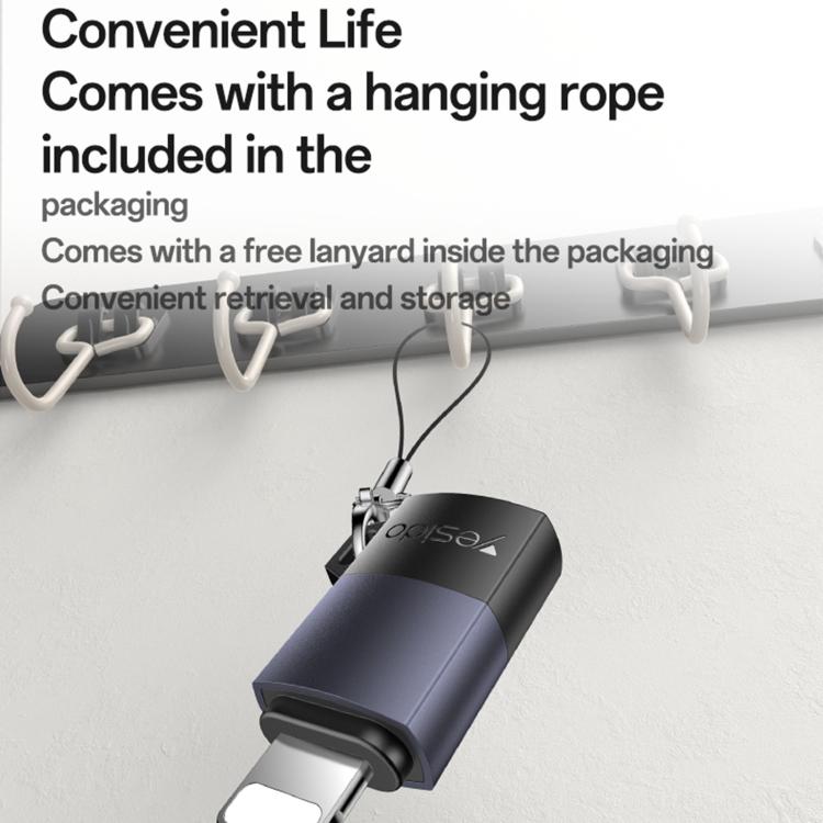 Yesido GS27 Type-C Female to 8 Pin Male Charging Adapter