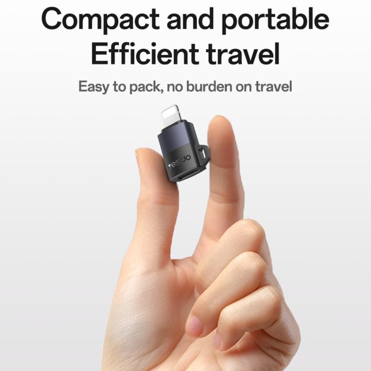 Yesido GS27 Type-C Female to 8 Pin Male Charging Adapter