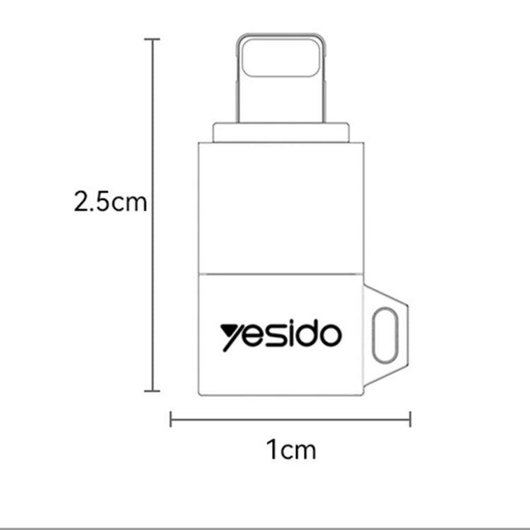 Yesido GS30 Micro USB Female to 8 Pin Male 12W Charging Adapter