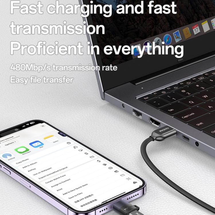 Yesido GS30 Micro USB Female to 8 Pin Male 12W Charging Adapter