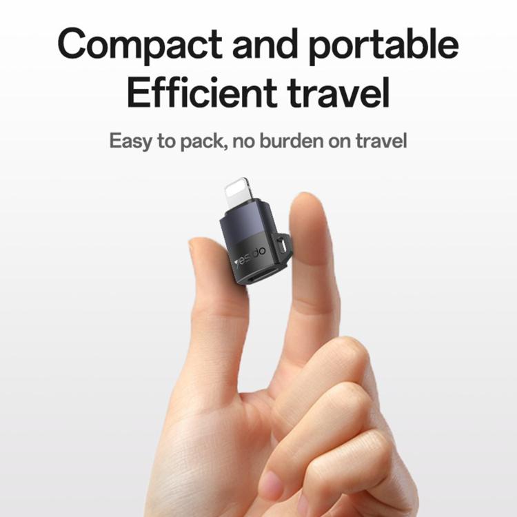 Yesido GS30 Micro USB Female to 8 Pin Male 12W Charging Adapter