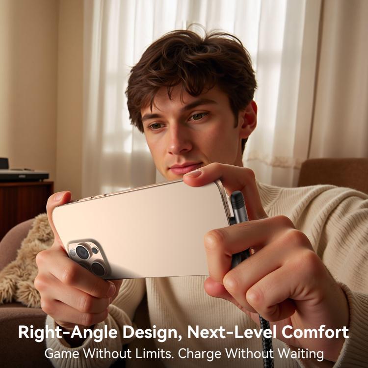 JOYROOM S-A56 EnjoyX Series 30W Type-C to 8 Pin 90 Degree Fast Charging Data Cable