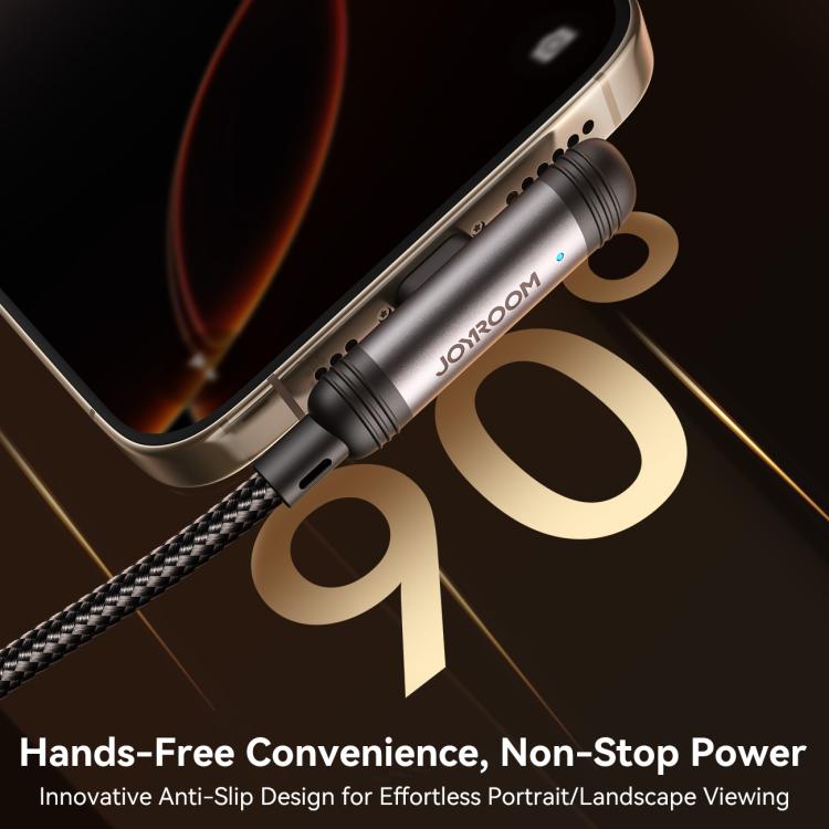 JOYROOM S-A56 EnjoyX Series 30W Type-C to 8 Pin 90 Degree Fast Charging Data Cable