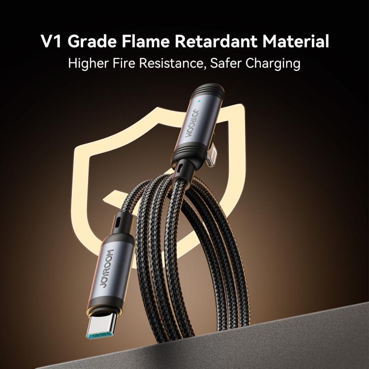 JOYROOM S-A56 EnjoyX Series 30W Type-C to 8 Pin 90 Degree Fast Charging Data Cable