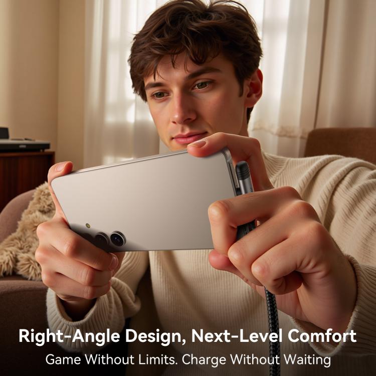 JOYROOM S-A56 EnjoyX Series 3A USB to 8 Pin 90 Degree Fast Charging Data Cable