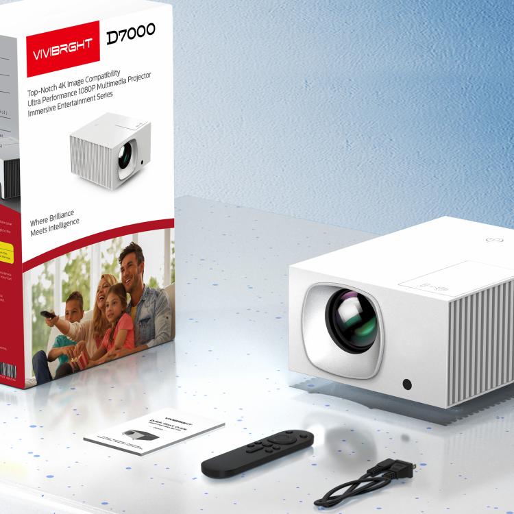 VIVIBRIGHT D7000 Lite 1920x1080P 550ANSI Screen Mirror Smart Projector