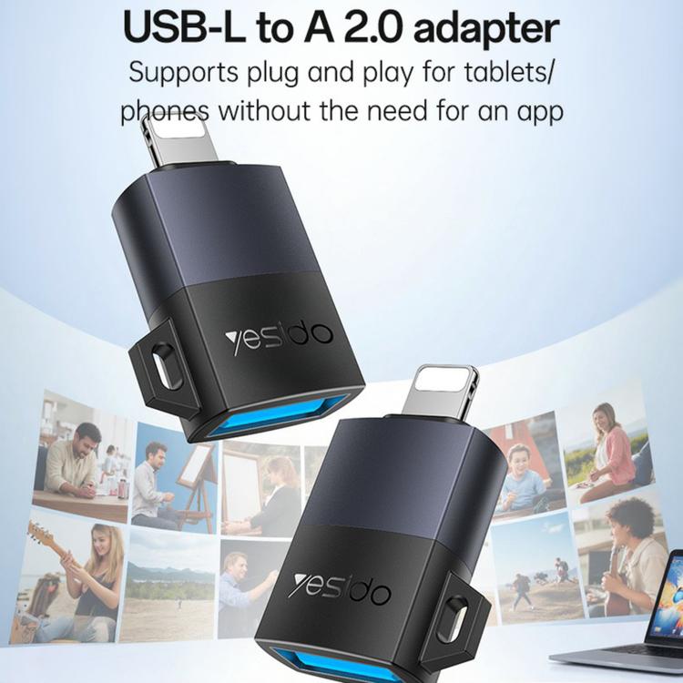 Yesido GS32 USB 2.0 Female to 8 Pin Male 480Mbps Charging Adapter