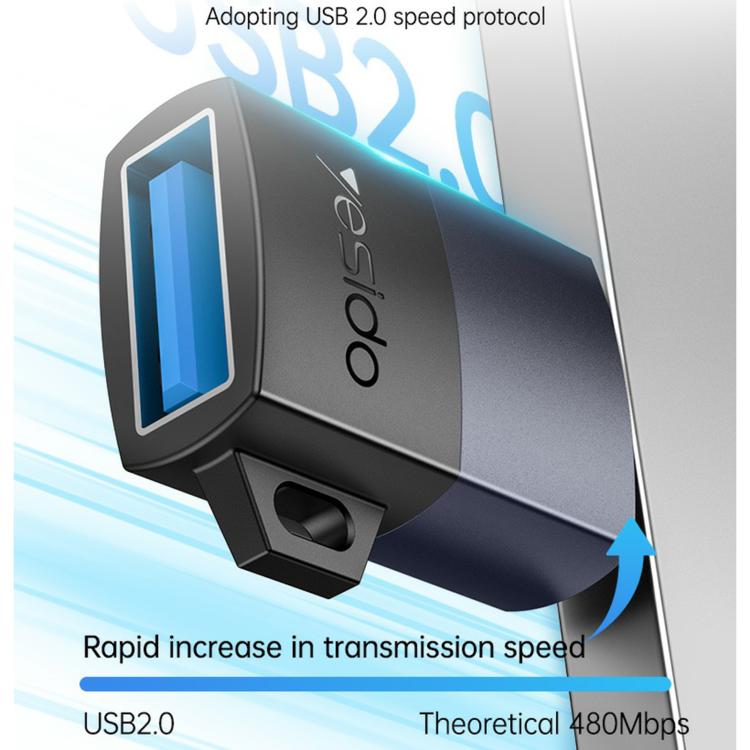 Yesido GS32 USB 2.0 Female to 8 Pin Male 480Mbps Charging Adapter