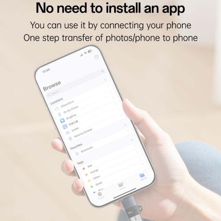 Yesido GS32 USB 2.0 Female to 8 Pin Male 480Mbps Charging Adapter
