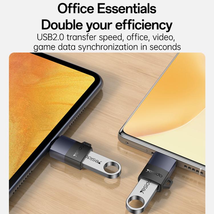 Yesido GS33 USB 2.0 Female to Micro USB Male 480Mbps Charging Adapter