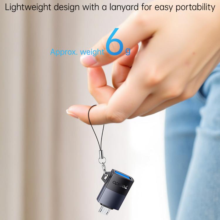 Yesido GS33 USB 2.0 Female to Micro USB Male 480Mbps Charging Adapter