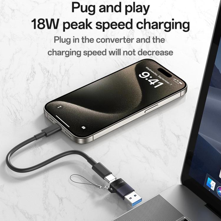 Yesido GS34 Type-C Female to USB 2.0 Male 480Mbps Charging Adapter