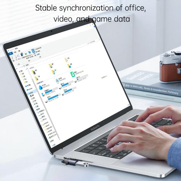 Yesido GS35 2 in 1 USB 3.0 Female to Type-C/8 Pin Male Charging Adapter