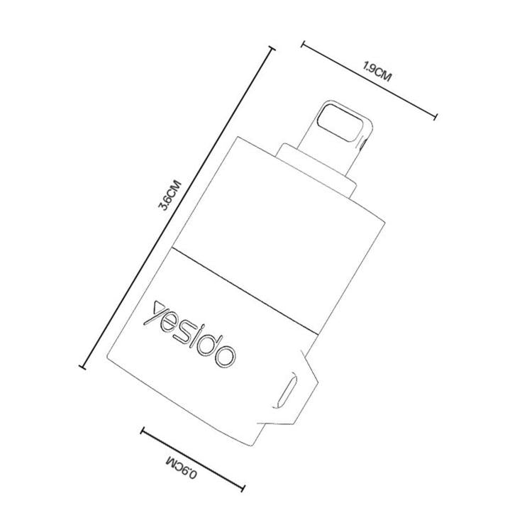 Yesido GS38 8 Pin TF Card Reader