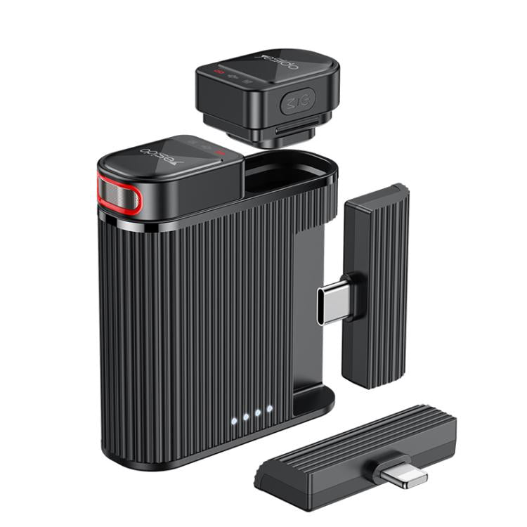 Yesido KR19 2 in 1 Magnetic Button Lavalier Microphone