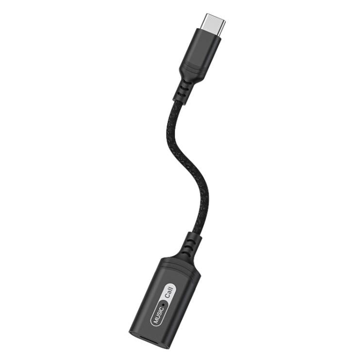 MH-306 USB-C / Type-C to 8 Pin Audio Earphone Adapter with Indicator Light