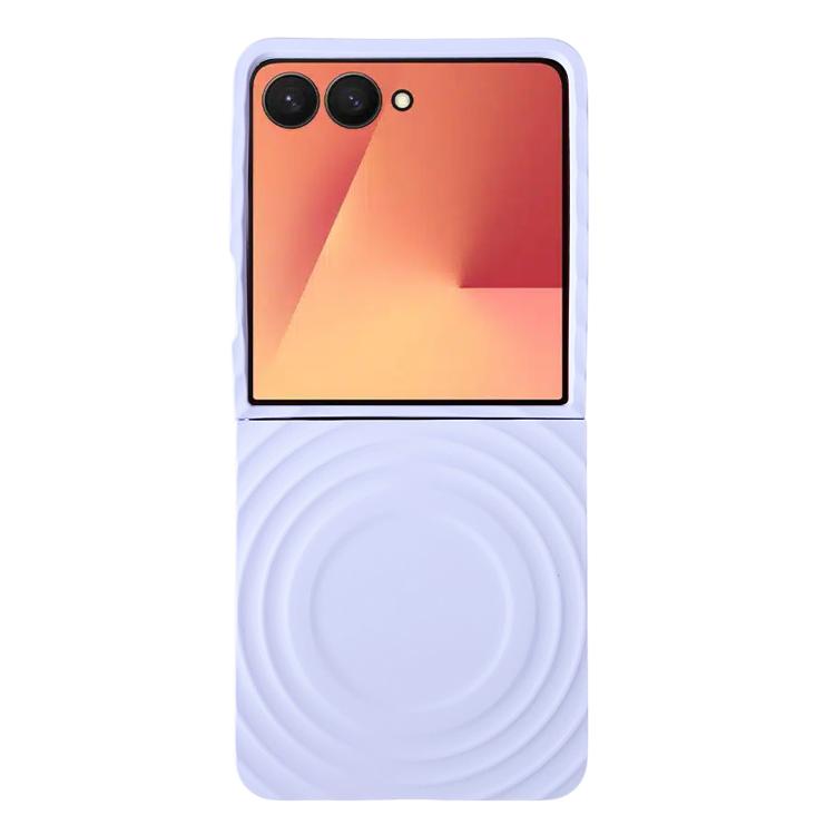 Wave Texture MagSafe Skin Feel PC Phone Case, For Samsung Galaxy Z Flip7 FE /6 /5, For Samsung Galaxy Z Flip7 5G
