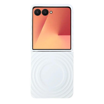 Wave Texture MagSafe Skin Feel PC Phone Case, For Samsung Galaxy Z Flip7 FE /6 /5, For Samsung Galaxy Z Flip7 5G