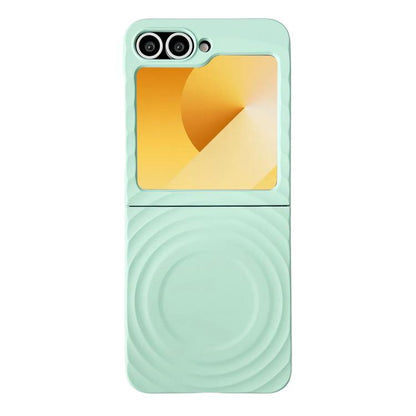 Wave Texture MagSafe Skin Feel PC Phone Case, For Samsung Galaxy Z Flip7 FE /6 /5, For Samsung Galaxy Z Flip7 5G