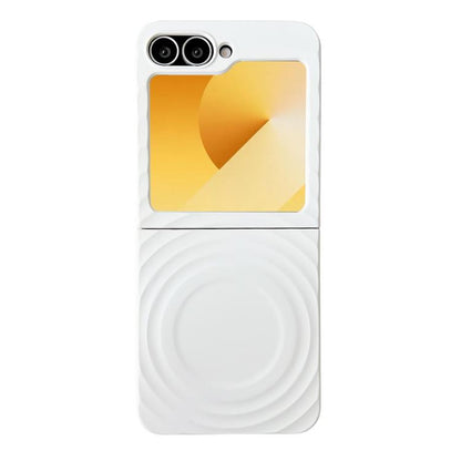 Wave Texture MagSafe Skin Feel PC Phone Case, For Samsung Galaxy Z Flip7 FE /6 /5, For Samsung Galaxy Z Flip7 5G