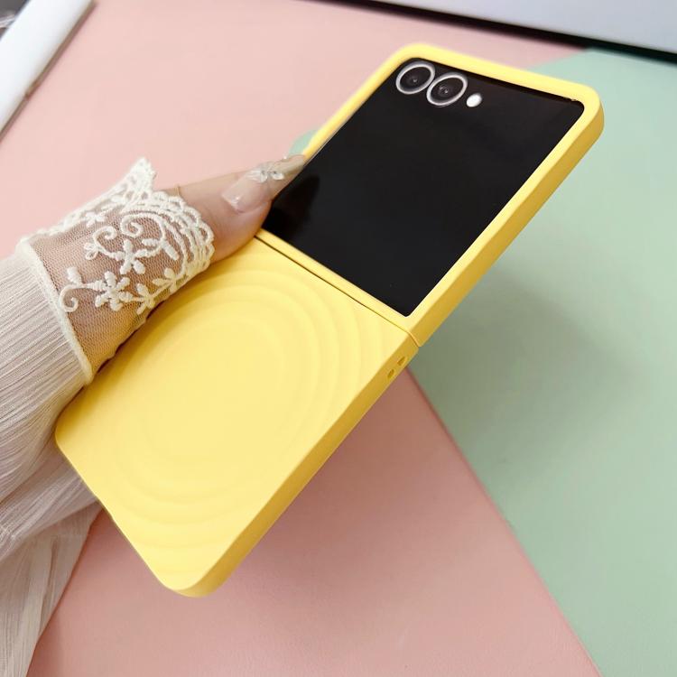 Wave Texture MagSafe Skin Feel PC Phone Case, For Samsung Galaxy Z Flip7 FE /6 /5, For Samsung Galaxy Z Flip7 5G