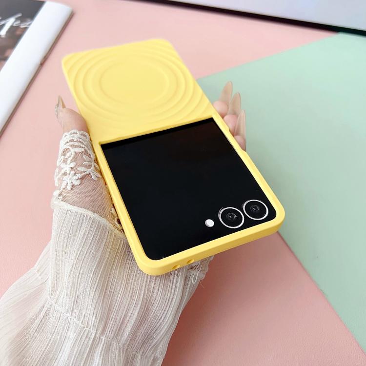 Wave Texture MagSafe Skin Feel PC Phone Case, For Samsung Galaxy Z Flip7 FE /6 /5, For Samsung Galaxy Z Flip7 5G