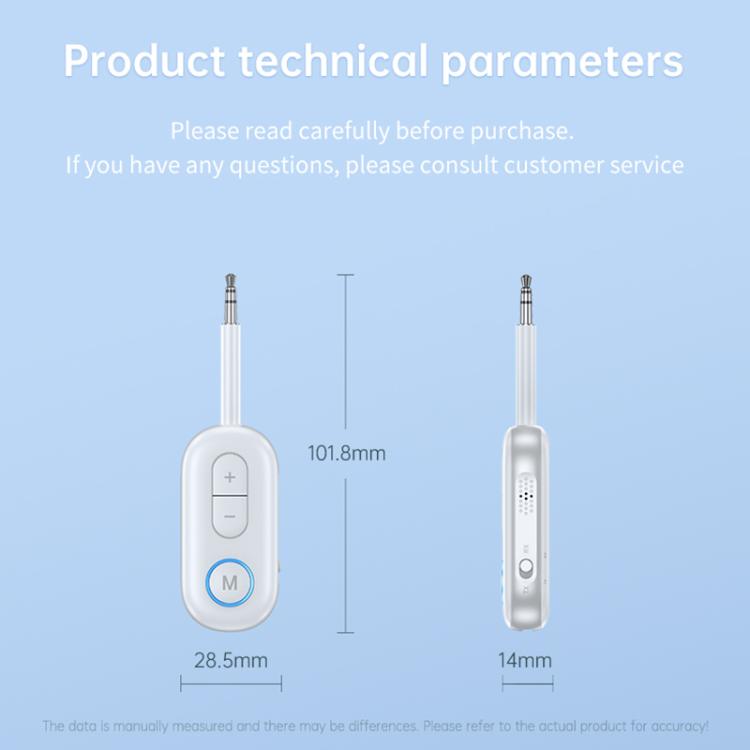 BT-13 2 in 1 Car Wireless Audio Adapter 3.5mm Audio Receiver Transmitter