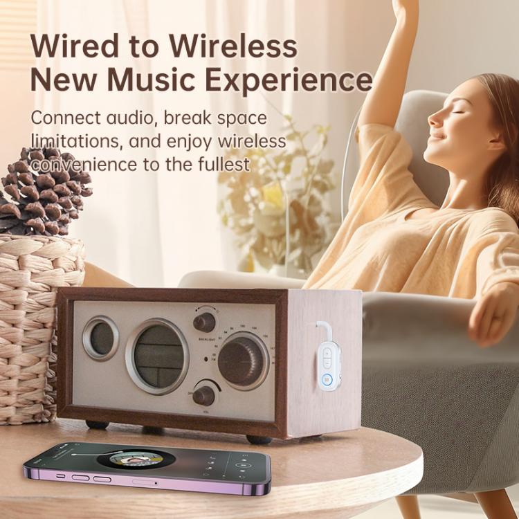 BT-13 2 in 1 Car Wireless Audio Adapter 3.5mm Audio Receiver Transmitter