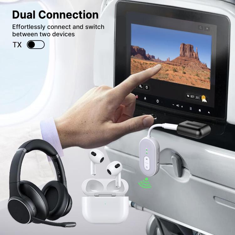 BT-20 2 in 1 Car Wireless Audio Adapter 3.5mm Audio Receiver Transmitter
