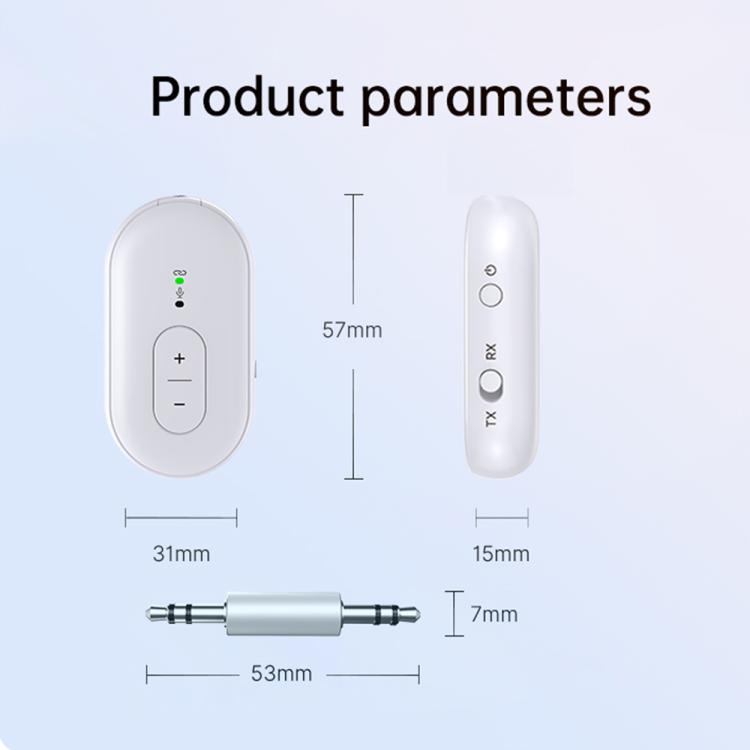BT-21 2 in 1 Car Wireless Audio Adapter 3.5mm Audio Receiver Transmitter