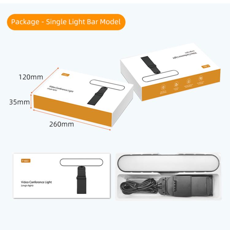 F-663 LED Monitor Screen Fill Light Video Conference Light