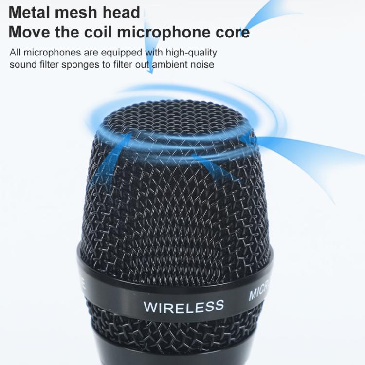 AI-101 Professional Home Karaoke 7-band Reverberation Wireless Microphone