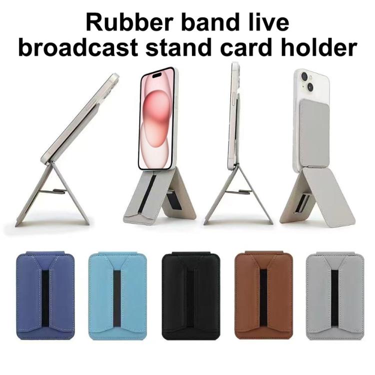 MagSafe Live Broadcast Phone Bracket Card Holder with Elastic Band
