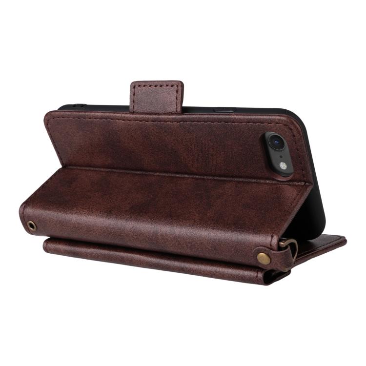 Multi-card Slots Crossbody Cowhide Leather Phone Case